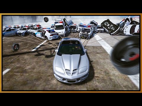 INDESTRUCTIBLE DRAG PONTIAC GRAPPLES COPS IN GTA 5 RP