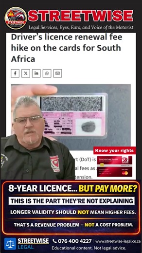 Longer Driving Licence Validity—A Hidden Cost?