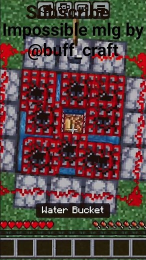 tnt trap x water bucket mlg #shorts #minecraft #ajthebold # #minecraftbuilding