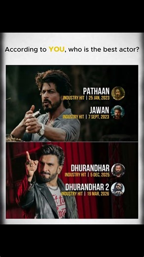 Who is the REAL Best Actor? SRK or Ranveer? 🤔 #bollywoodnews