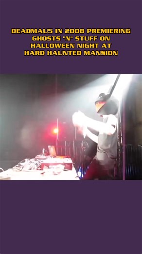 A moment in EDM history; Deadmau5 in 2008 premiering Ghosts 'n' Stuff (Hard Intro Version) in Los Angeles on Halloween night at Hard Haunted Mansion hosted by DESTRUCTO 🎥: Rukes #ravetalk #rave #raves #ravers #raving #socalraves #ravehistory #deadmau5 | RaveTalk