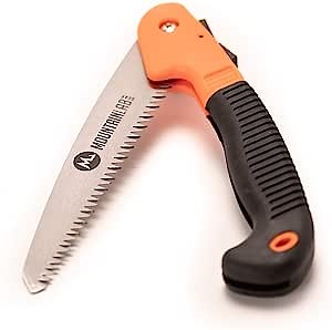 Mountain Lab Backwoods Folding Saw for Trimming and Cutting Wood, Rugged Blade (10") Ergonomic Non-Slip Handle