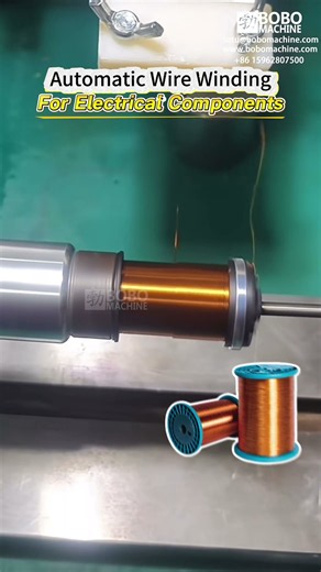 Magnet Wire Coil Winding for Electrical Component Manufacturing #Shorts