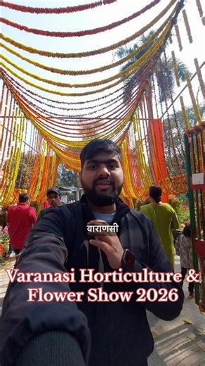 Free Entry 🎫 In Varanasi Biggest Flowers Exhibition 🌼 #spottedonshorts #DreamTrackAI #varanasi