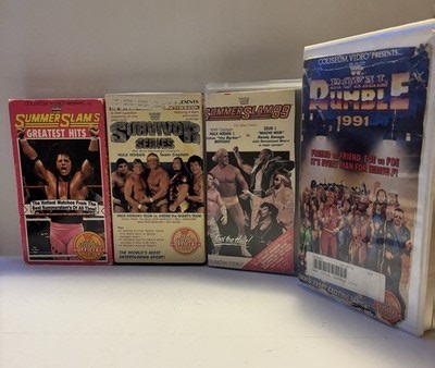 WWF Coliseum Video VHS Lot OF 4 VHS Royal Rumble, Survivor Series, Summer Slam | eBay