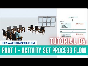 Using People Process Flow | Part 1 | Flexsim process flow tutorial | Flexsim Tutorial | LeanSimCorp