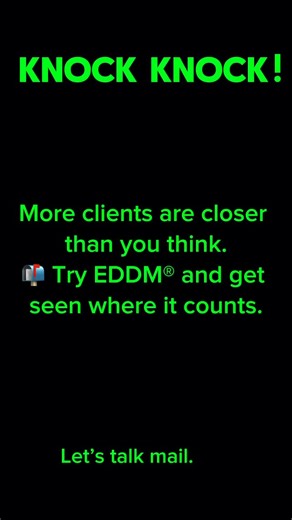 Looking for more foot traffic? Have you tried EDDM®—or had the benefits explained to you? EDDM® puts your business in front of future customers—targeted by location, not algorithms. No lists. No guesswork. Let us help. Info@mpmprint.com. #marketing #businessmindset #advertising #levelup #print | Kelly Romp