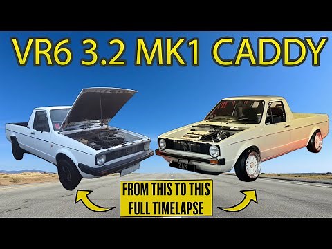 3.2 VR6 VW Caddy MK1 DIY Restoration Full Timelapse | Full Build In 18 Mins - Volkswagen