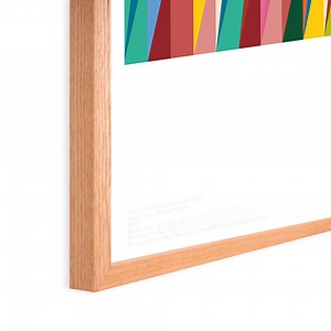 Odili Donald Odita Immigrant Song/Roforofo Fight Poster - Oak Frame