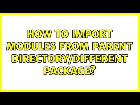 How to import modules from parent directory/different package?