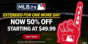 EXTENDED! MLB.TV is 50% off for Father's Day