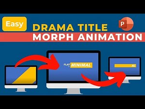 MOTION TITLE ANIMATION with PowerPoint Morph Transition!