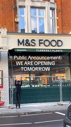 Marks and Spencer's New Shop Opening in Clapham