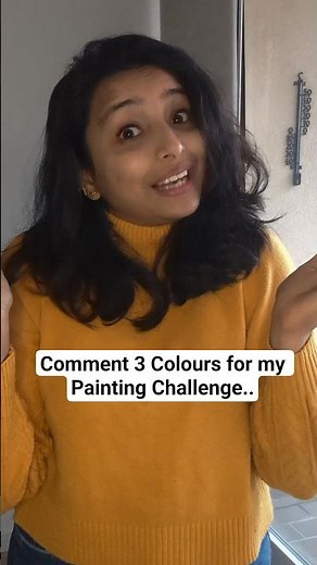 You choose 3 colours for "Painting with only 3 colours" Challenge | Beginner learns acrylic painting