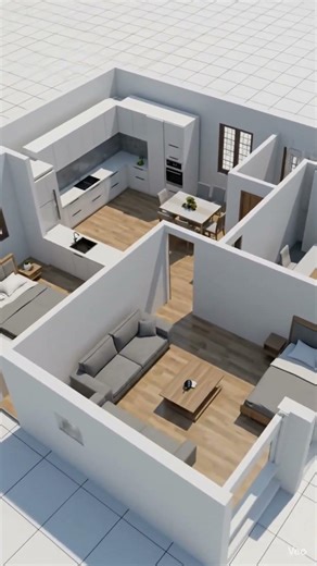 1bhk house plan south facing #home #1bhk #interiordesign