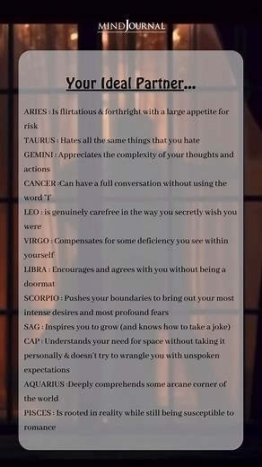 A description of your ideal partner. 💕 | Zodiac Signs 'N Secrets