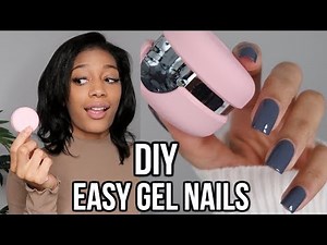 EASY gel nails at home! | Le Mini Macaron!