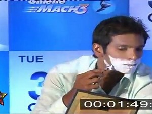 Dino Morea & Ritwik Bhattacharya At Gillette Challenge