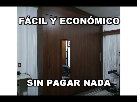 How to Make a Closet at Home Out of MDF and Melamine