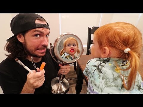 Daddy gives Adley a Makeover!!