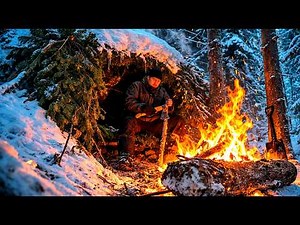 I Built 5 Hidden Winter Shelters Alone in the Frozen Wilderness