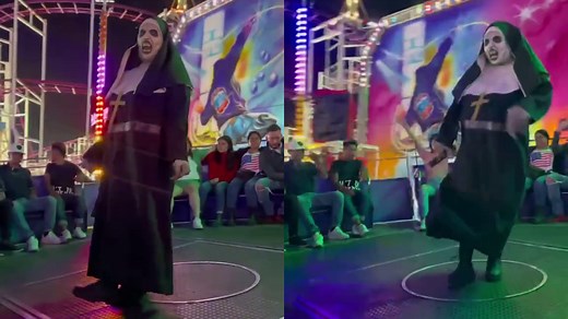 ‘The Nun’ Dances In Middle Of Spinning Ride In Mexico, Steals The Show. Watch Viral Video