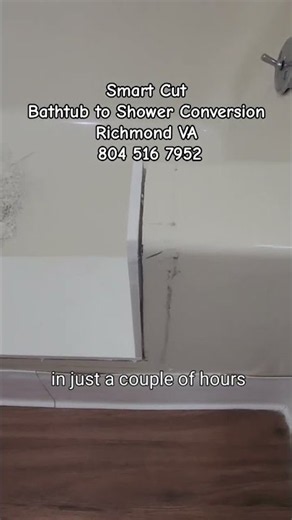 Bathtub to Shower Conversion Richmond VA #tubtoshower #bathtubconversion
