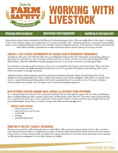 Livestock – Farm Safety