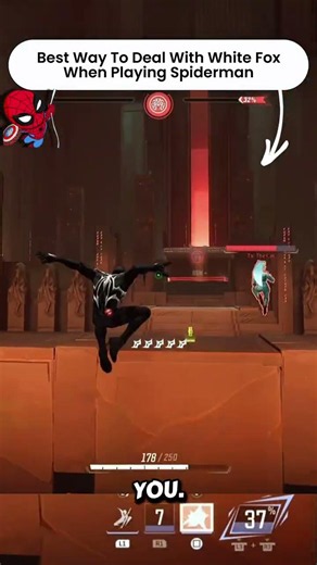 How to Best Counter White Fox on Spiderman🦊🕸️| #spiderman #gaming #marvelrivals #whitefox #gaming