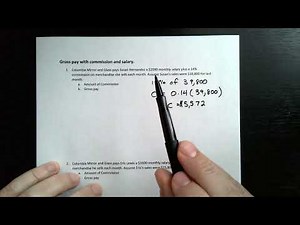 Gross Pay with Commission and Salary