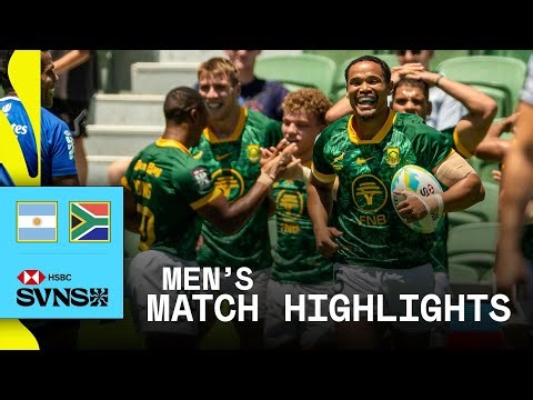 CLASH of the TITANS ⚔️ | South Africa v Argentina | HSBC SVNS Perth 2026 | Match Highlights