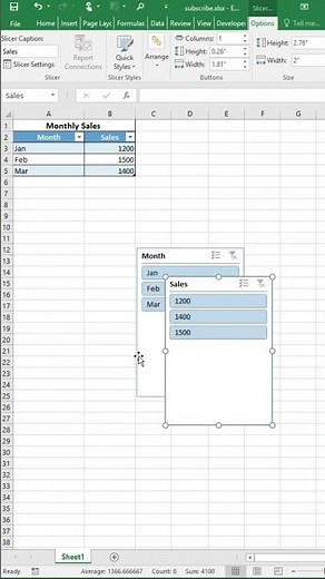 Add Visual Filters in Excel (How to Use Slicers Fast)