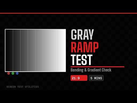 Gray Ramp Test (21:9 Ultrawide) – 5 Minutes – Full Screen