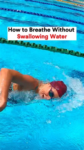 Most swimmers try to take in too much air. Think of your breath as a sip of air, not a gasp. It keeps your heart rate lower and helps you stay relaxed. What’s your biggest struggle with breathing right now? #triathlete #swimfaster #swimmingtechnique #breathing #breathingtechniques | Effortless Swimming