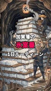 加賀藩 氷室番の1日ルーティン。冬の雪を半年守り、夏に将軍へ献上【歴史雑学】 #歴史 #江戸時代 #雑学