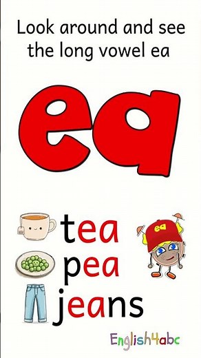 Long Vowel EA — Help Me Say the Ē Sound! | Tea, Pee, Jeans