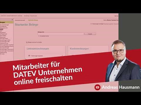 Mitarbeiter für DATEV Unternehmen online freischalten