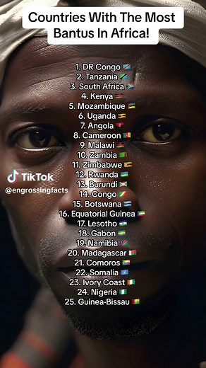 Countries with the Most Bantus in Africa