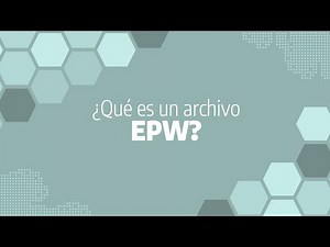 ¿Qué es un archivo EPW?