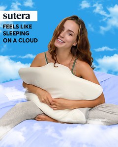 73K views · 2.7K reactions |  Imagine Finally Getting a Good Night Sleep  Many Americans wake up with neck pain. This might be because of the basic pillow they rest their heads on. But the good news is… Thousands of Americans are now getting a great night’s sleep using this specially shaped pillow called Sutera. Its contour shape can support your head and neck for a soothing night's rest. | Sutera Sleep | Facebook