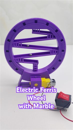 Electric Ferris Wheel with Marble waymotia🎡🤩 #3dprinting