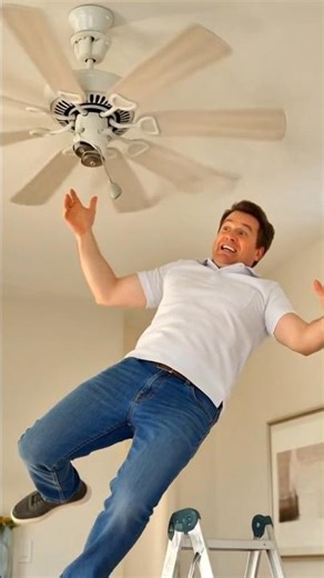 Naughty Kid vs Ceiling Fan 😂 | Funny Animation #shorts