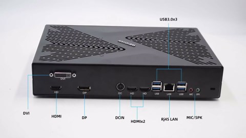 Mini PC i7, Mini Gaming Computer, 10th Gen Core i7-10870H(up to 5.0 GHz) with GTX1650, Mini PC 16GB RAM, 1TB NVMe SSD, HDMI, DP, DVI Triple Display Output, Gaming Mini Desktop Computer WiFi6, BT5.2