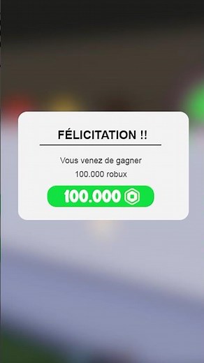 Ce jeu m’a fais gagner 100000 ROBUX !! #roblox #robux