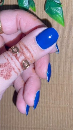 💙💅Easy Blue nail art design #nailart #nails #naildesign #shortvideo #nailtutorial