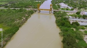 A lift bridge in Rio Hondo, Texas part of an 89-mile stream extending from Mission, Texas in Hidalgo County to the Lower Laguna Madre in Cameron County.
