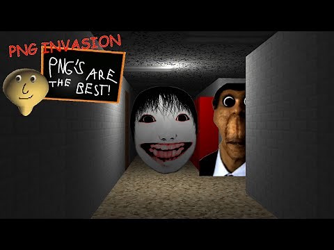 PNG INVASION // Nextbots at Baldi's School (+Safe Zone) █ Baldi's Basics █