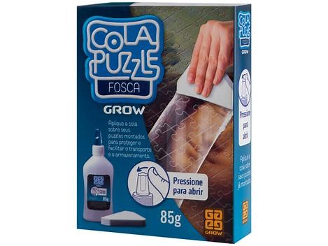 Cola para Quebra-Cabeça Grow - Cola Puzzle Fosca 85ml - Porta Puzzle / Quebra Cabeça - Magazine Luiza
