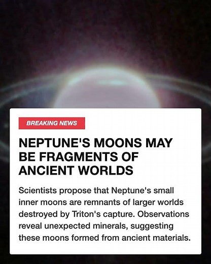 Neptune's Moons May Be Fragments of Ancient Worlds