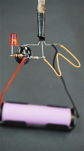 Single bc547 project #electronic #experiment #circuit